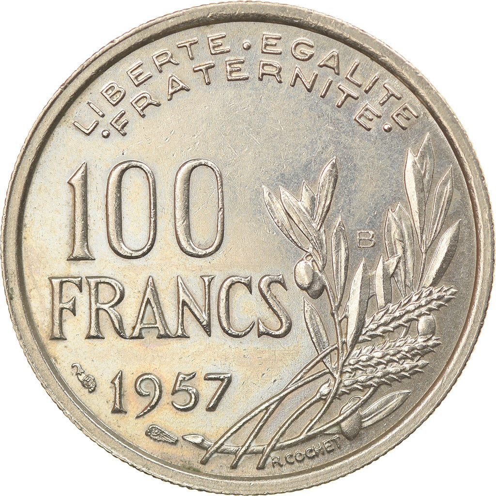 Monnaie, France, Cochet, 100 Francs, 1957, Beaumont - Le Roger, SUP+