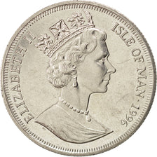 ISLE OF MAN, Crown, 1996, Pobjoy Mint, KM #560, AU(55-58), Copper-Nickel, 38.5,.