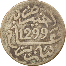 Monnaie, Maroc, Moulay al-Hasan I, 1/2 Dirham, 1881/1299 AH, Paris, TB, Argent