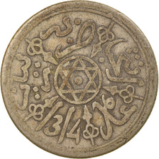 Moneda, Marruecos, 'Abd al-Aziz, Dirham, 1896/AH1314, Paris, BC+, Plata, KM:10.2