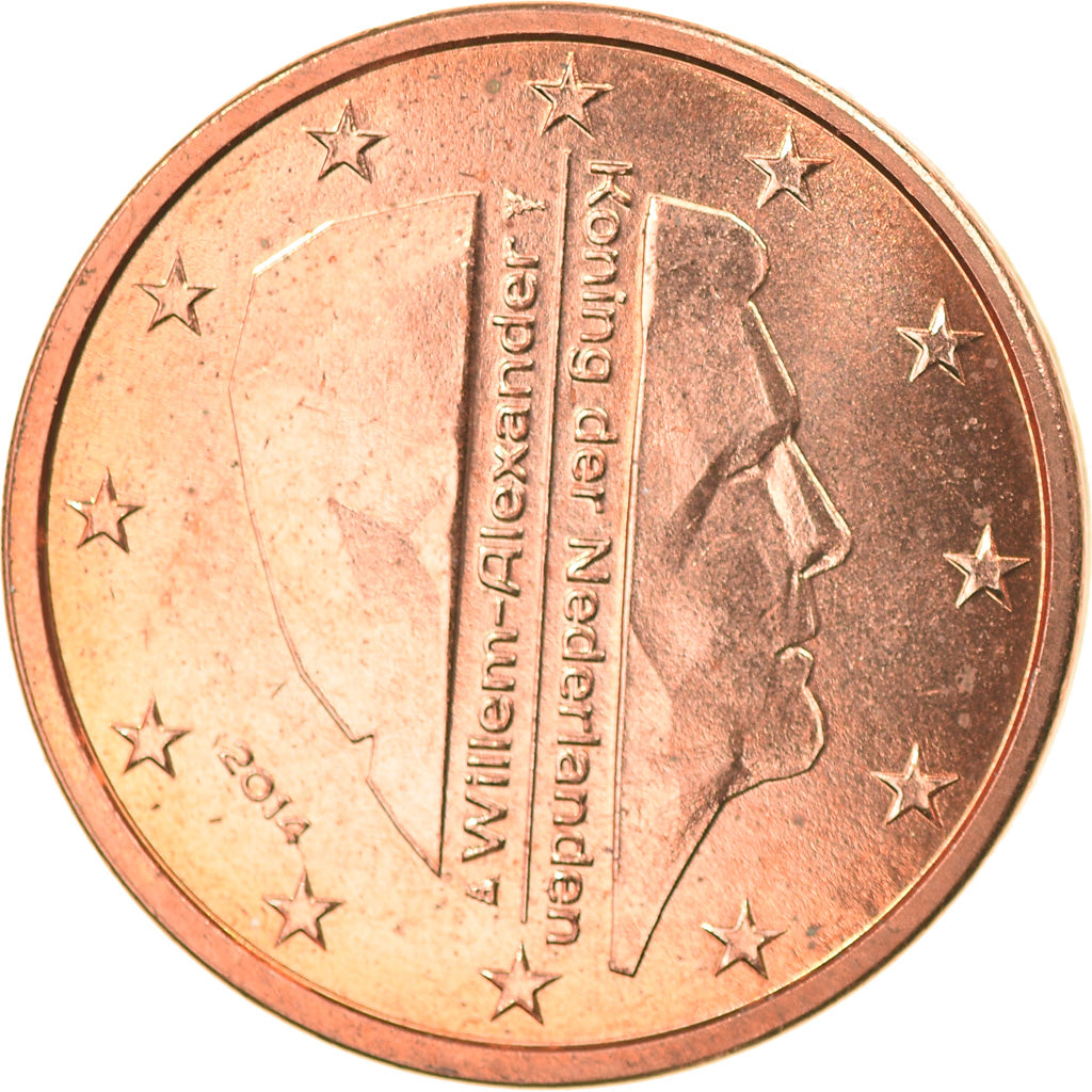 Netherlands, 2 Euro Cent, 2014, Utrecht, MS(65-70), Copper Plated Steel