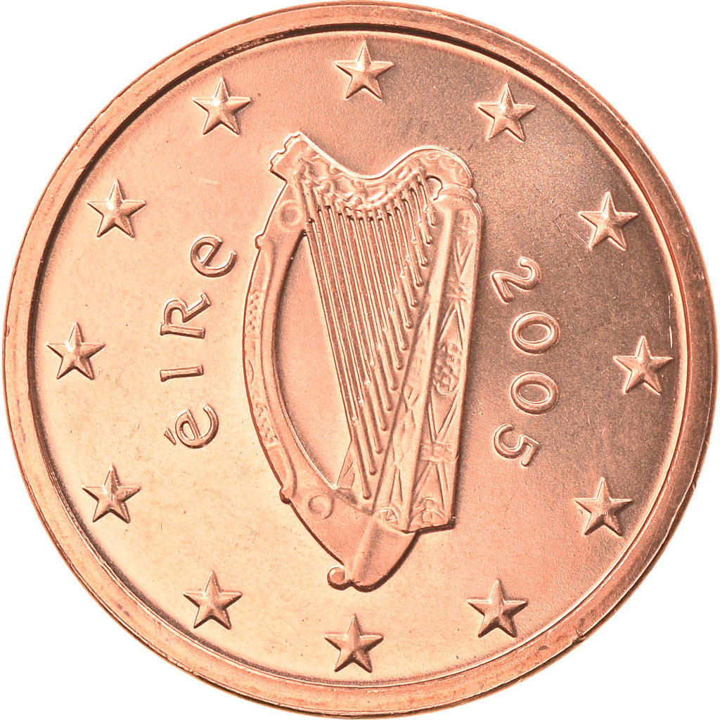 REPÚBLICA DE IRLANDA, Euro Cent, 2005, Sandyford, FDC, Cobre chapado en acero