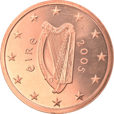 IRELAND REPUBLIC, 5 Euro Cent, 2005, Sandyford, MS(65-70), Copper Plated Steel