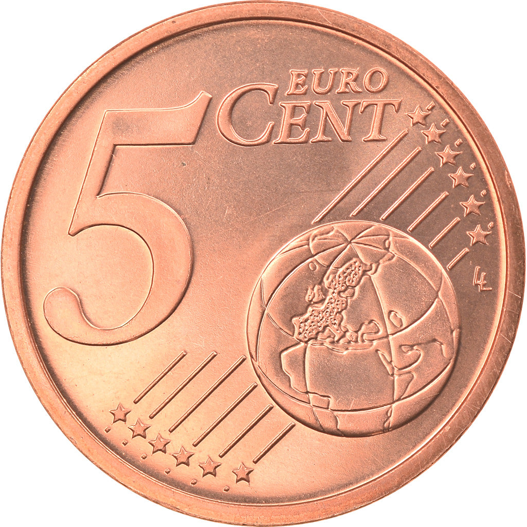 IRELAND REPUBLIC, 5 Euro Cent, 2005, Sandyford, MS(65-70), Copper Plated Steel