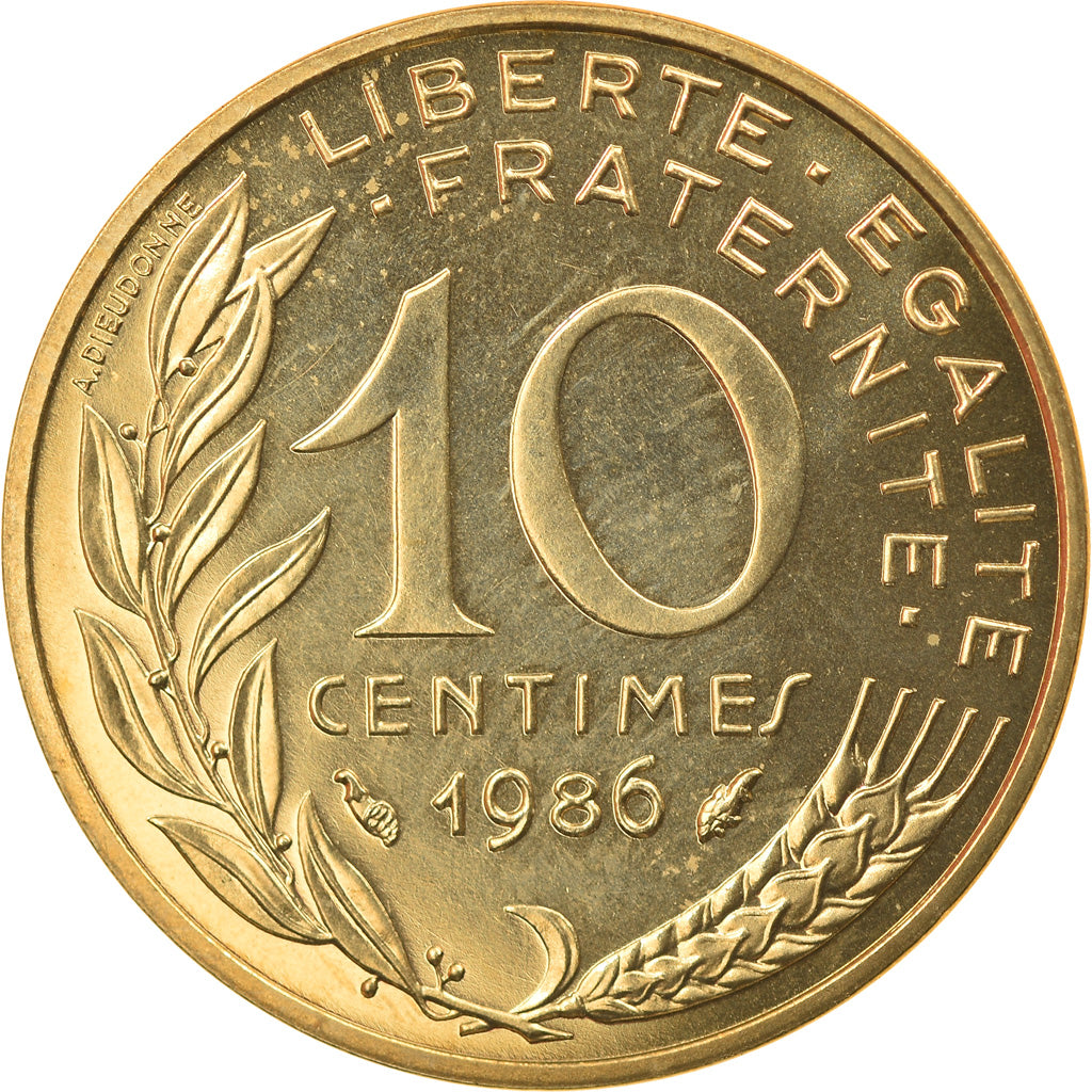 Monnaie, France, Marianne, 10 Centimes, 1986, Paris, FDC, Aluminum-Bronze