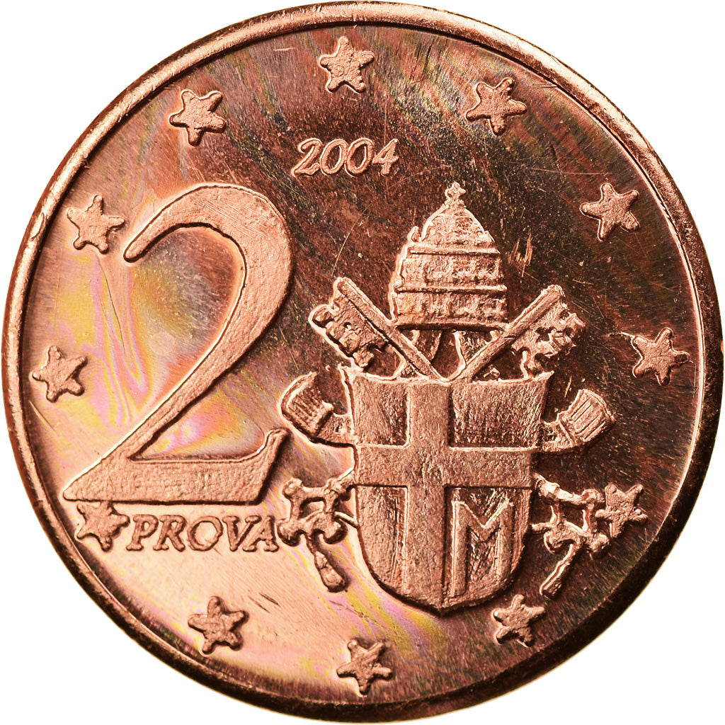 Vatikan, 2 Euro Cent, 2004, unofficial private coin, UNZ, Kupfer