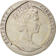 GIBRALTAR, Crown, 1993, KM #118, MS(60-62), Copper-Nickel, 38.8, 28.59
