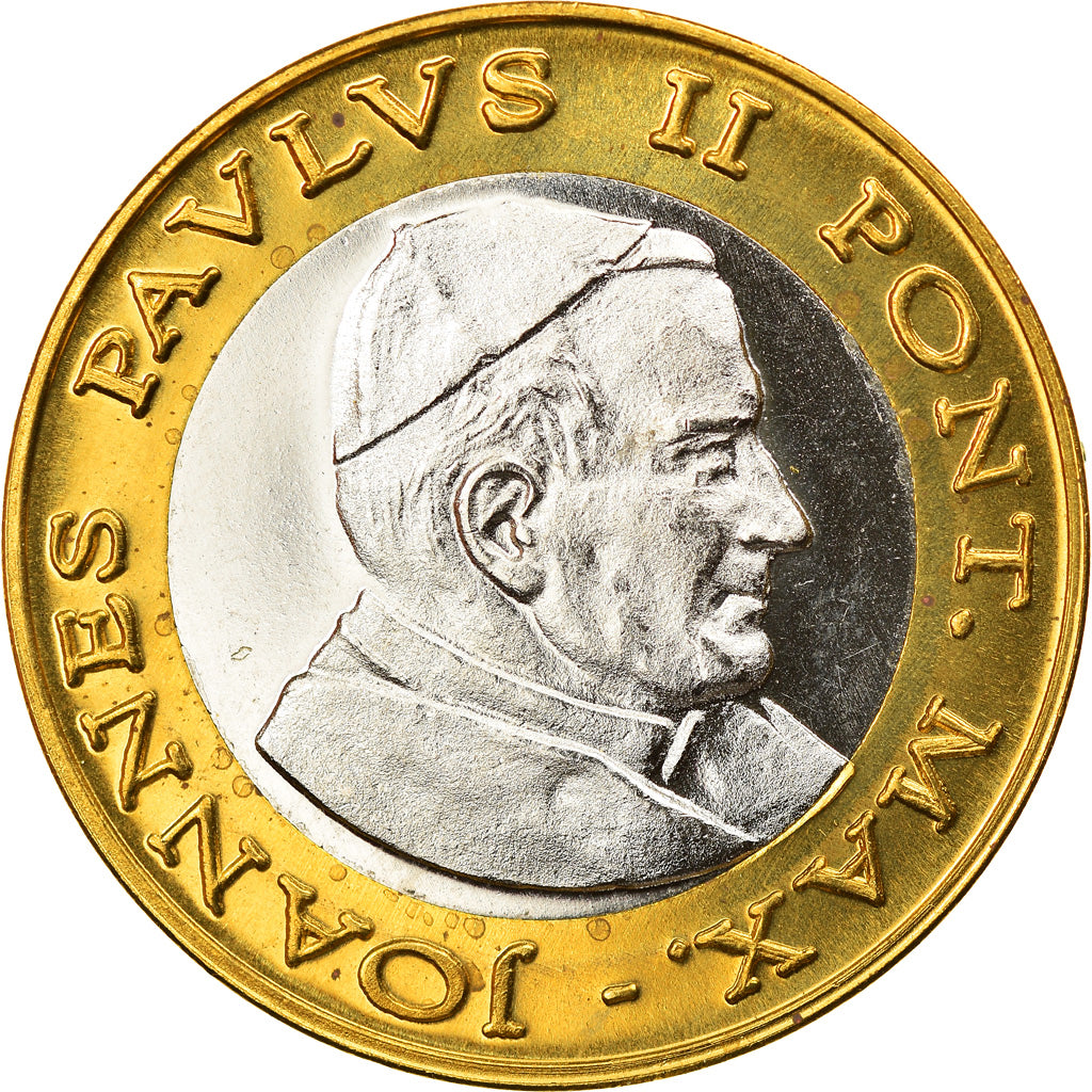 Vatican, 2 Euro, 2004, unofficial private coin, MS(63), Bi-Metallic