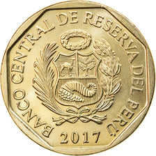 Coin, Peru, Ours à lunettes, Sol, 2017, Lima, MS(63), Cupro-nickel