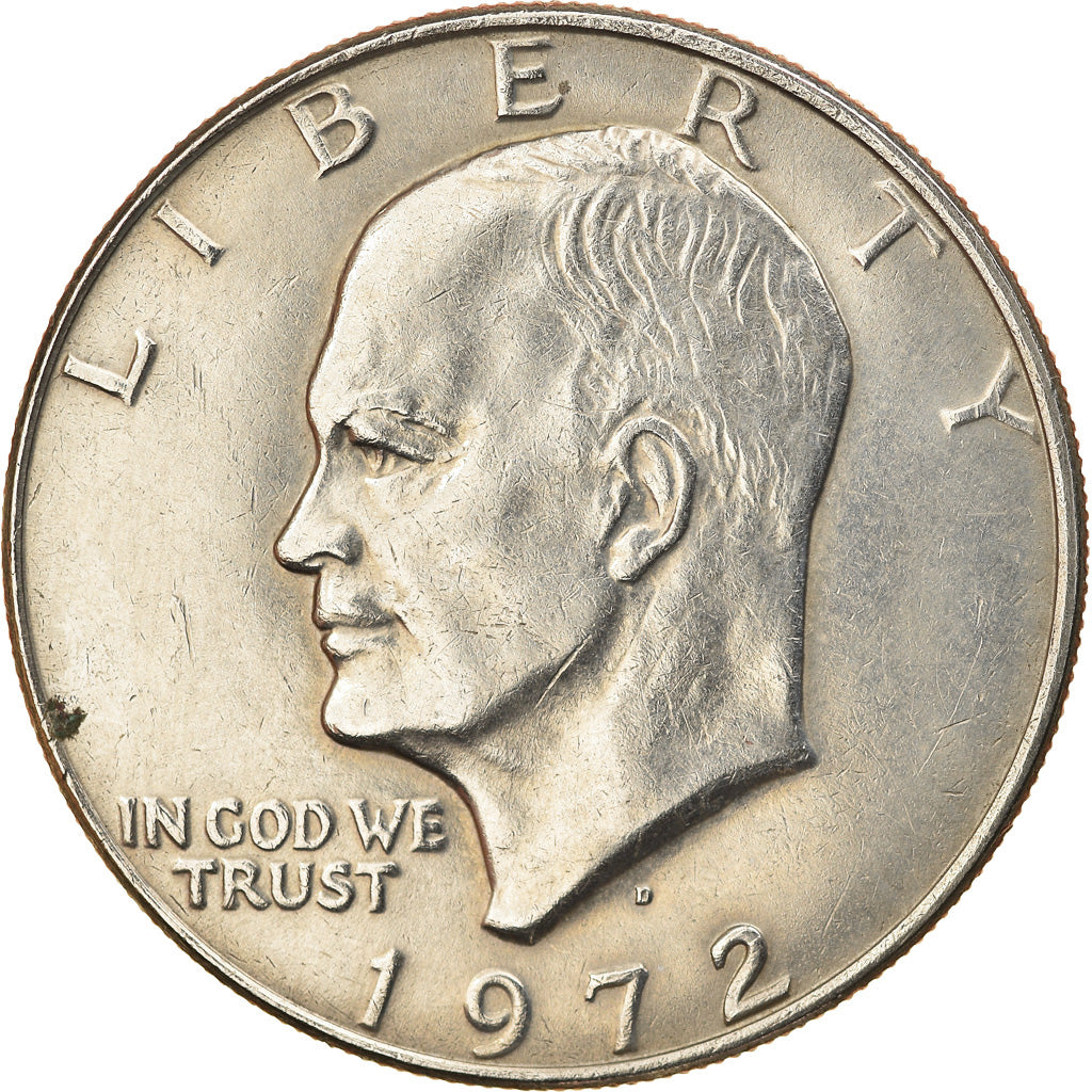 Coin, United States, Eisenhower Dollar, Dollar, 1972, U.S. Mint, Denver