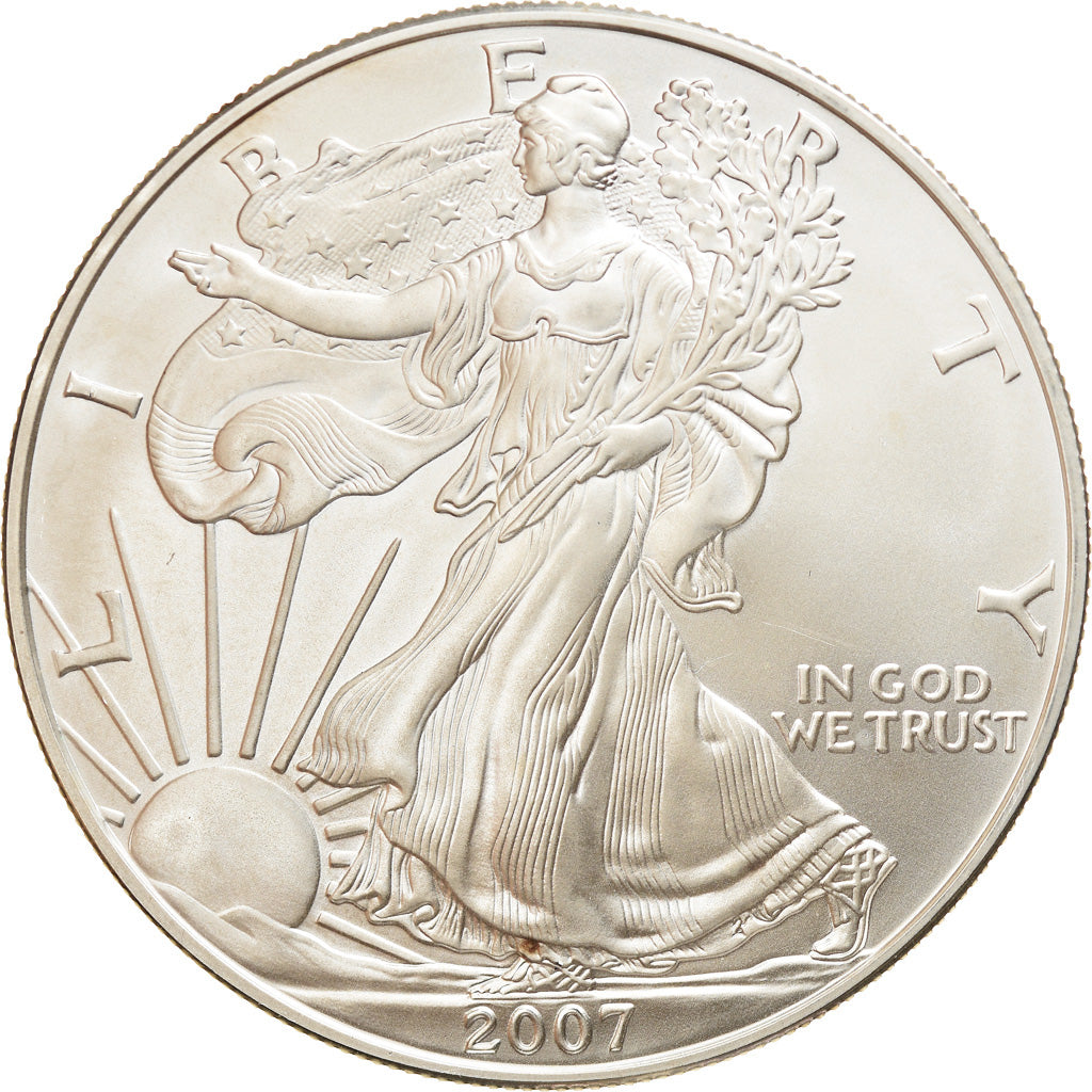 Coin, United States, Dollar, 2007, U.S. Mint, MS(63), Silver, KM:273