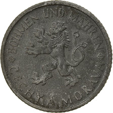 Coin, BOHEMIA & MORAVIA, Koruna, 1943, EF(40-45), Zinc, KM:4