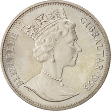 GIBRALTAR, Crown, 1993, KM #180, MS(60-62), Copper-Nickel, 38.8, 28.42