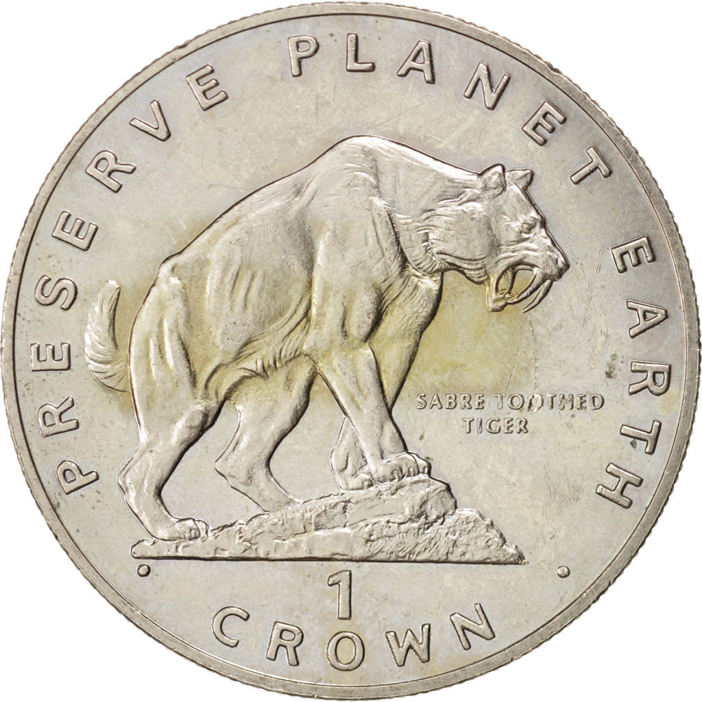 GIBRALTAR, Crown, 1994, KM #239, AU(55-58), Copper-Nickel, 38.8, 28.44