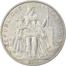 Coin, New Caledonia, 5 Francs, 2003, Paris, EF(40-45), Aluminum, KM:16