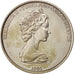 TURKS & CAICOS ISLANDS, 5 Crowns, 1991, KM #75, AU(55-58), Copper-Nickel, 28.34