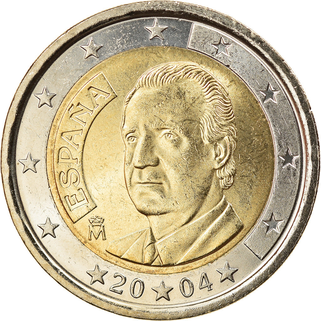 Spain, 2 Euro, 2004, Madrid, MS(65-70), Bi-Metallic, KM:1047