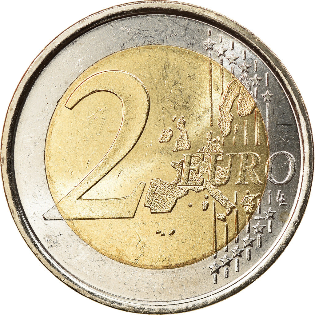 Spain, 2 Euro, 2004, Madrid, MS(65-70), Bi-Metallic, KM:1047