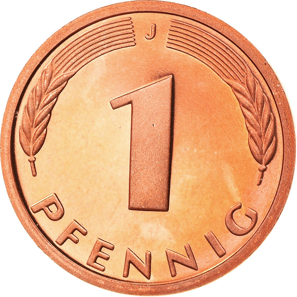 Coin, GERMANY - FEDERAL REPUBLIC, Pfennig, 1993, Hambourg, Proof, MS(65-70)