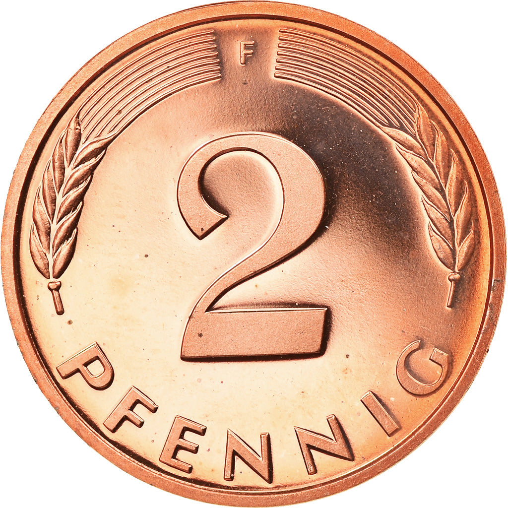 Coin, GERMANY - FEDERAL REPUBLIC, 2 Pfennig, 1993, Stuttgart, Proof, MS(65-70)