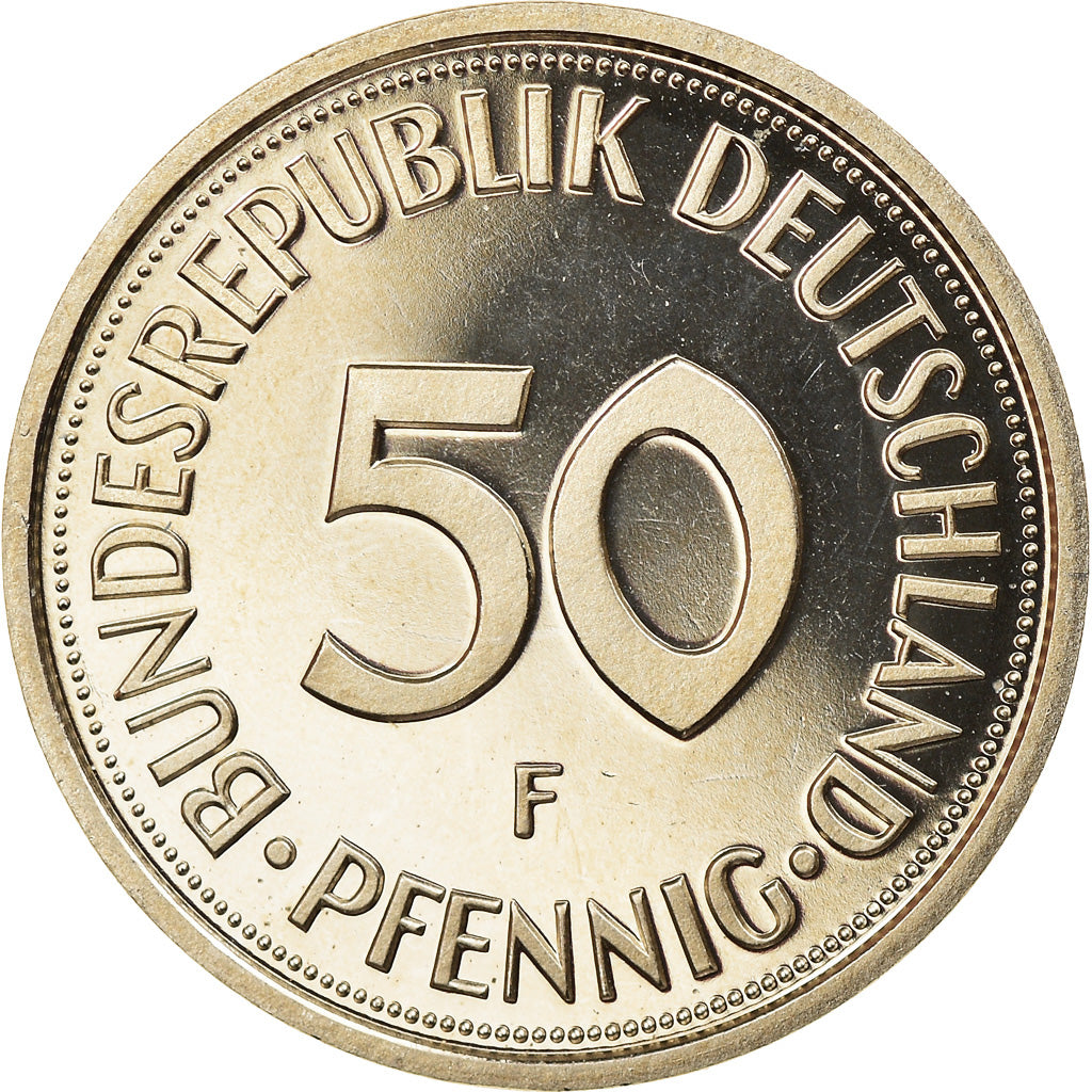 Coin, GERMANY - FEDERAL REPUBLIC, 50 Pfennig, 1993, Stuttgart, Proof, MS(65-70)