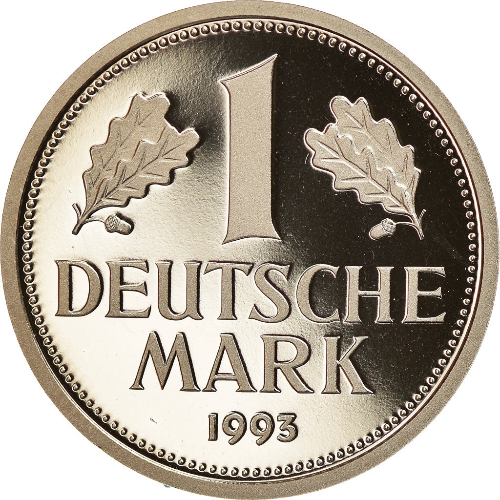 Coin, GERMANY - FEDERAL REPUBLIC, Mark, 1993, Hambourg, Proof, MS(65-70)