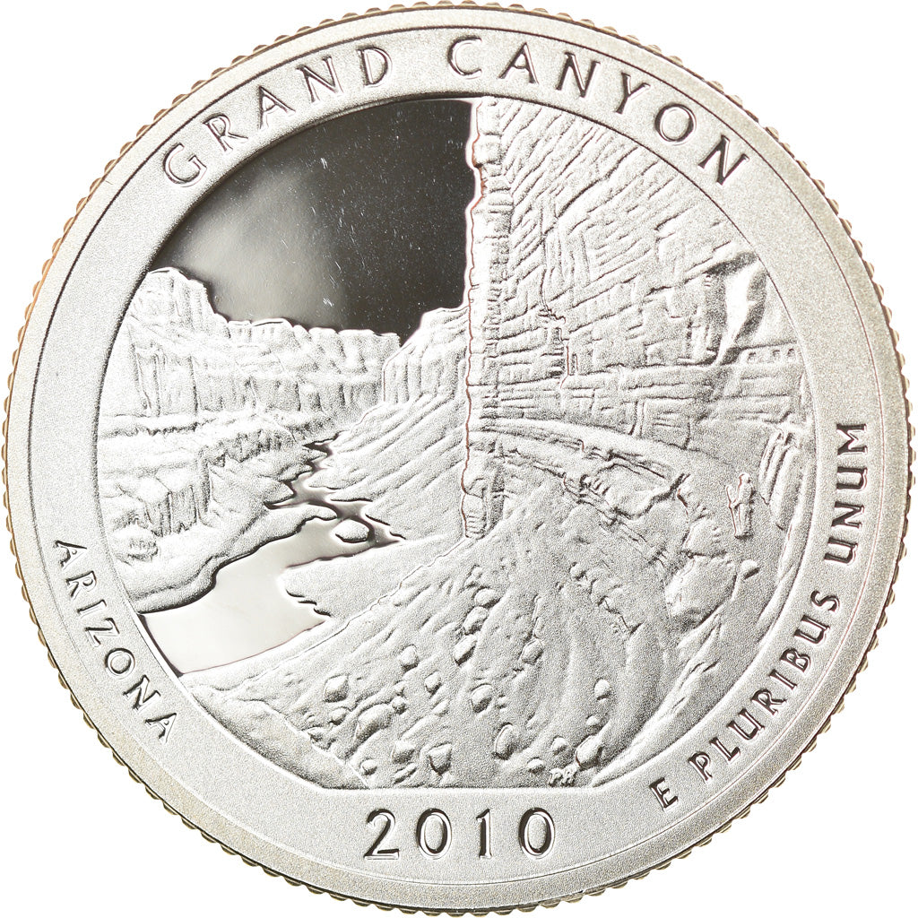 Coin, United States, Grand Canyon, Quarter, 2010, San Francisco, Proof