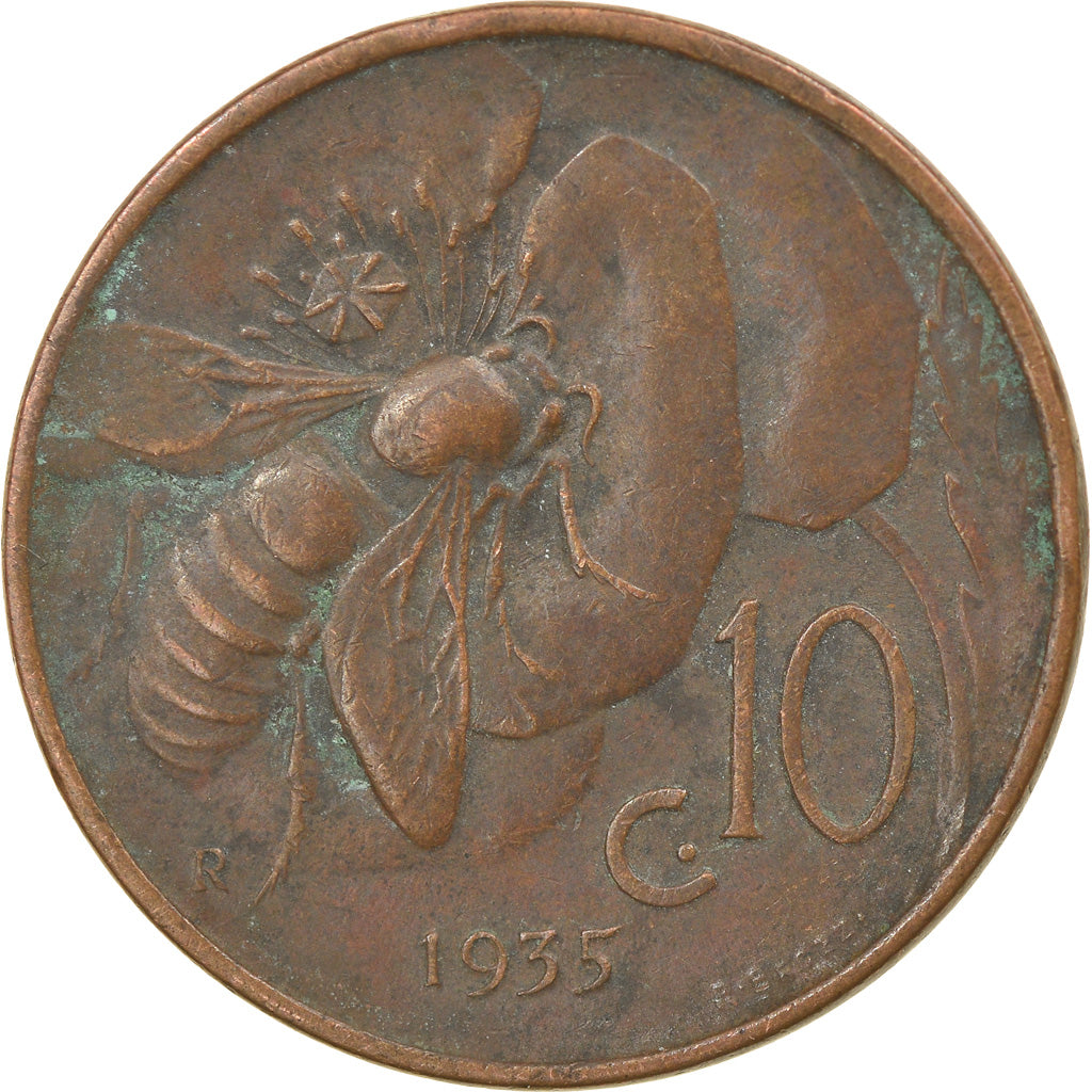 Monnaie, Italie, Vittorio Emanuele III, 10 Centesimi, 1935, Rome, SUP, Bronze