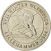 Iles Turks-et-Caïcos, Elisabeth II, 5 Crowns Jeux d'Hiver 1993, KM 127