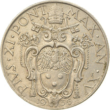 Coin, VATICAN CITY, Pius XI, Lira, 1936, Roma, EF(40-45), Nickel, KM:5