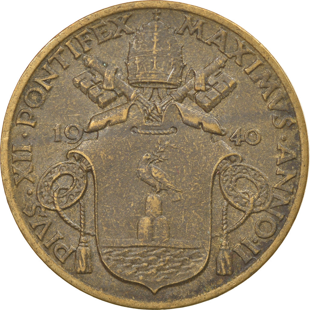 Monnaie, Cité du Vatican, Pius XII, 10 Centesimi, 1940, Roma, SUP