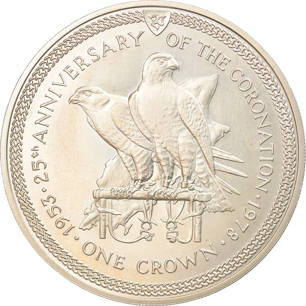 Coin, Isle of Man, Elizabeth II, Crown, 1978, Pobjoy Mint, MS(63)