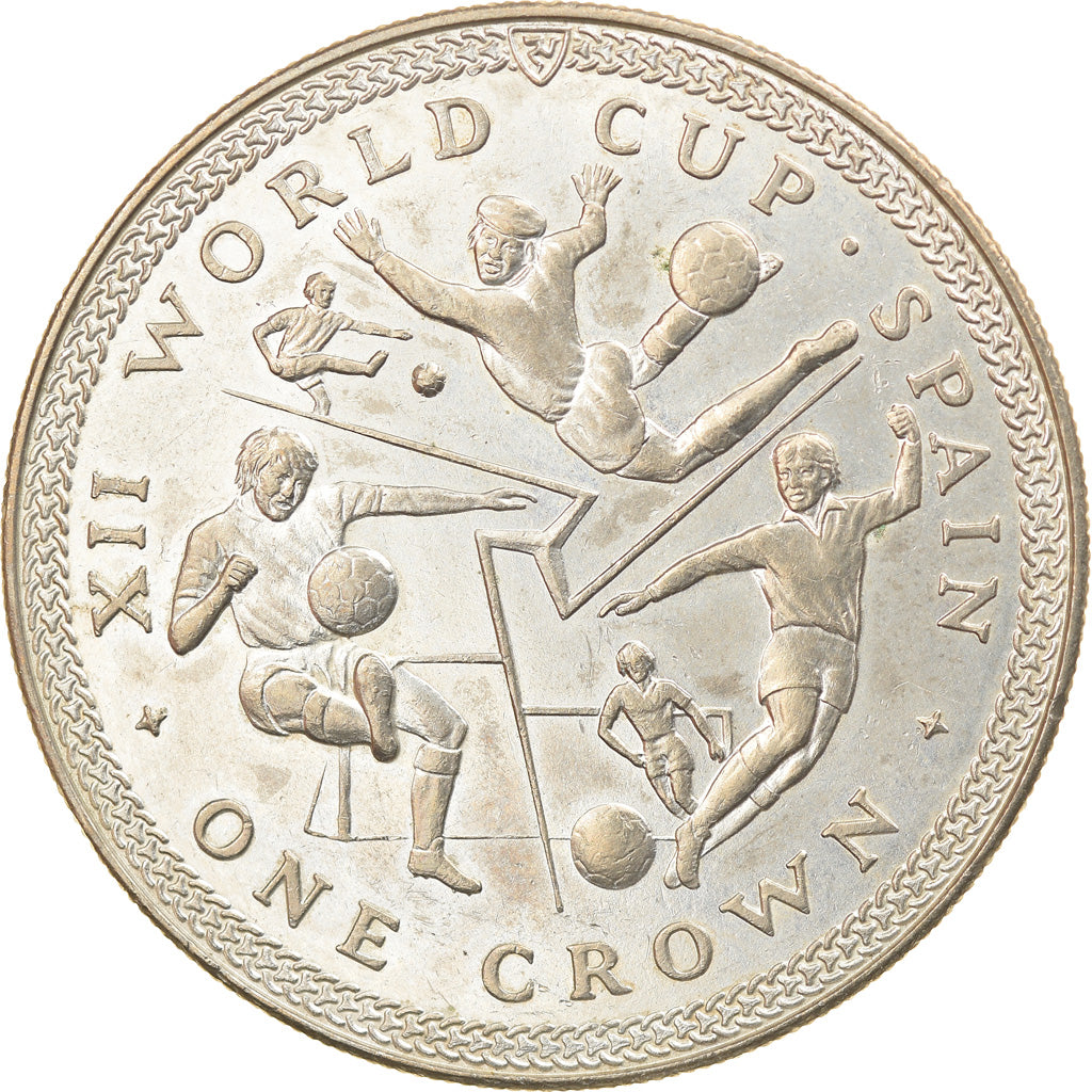 Coin, Isle of Man, Elizabeth II, Crown, 1982, Pobjoy Mint, MS(63)
