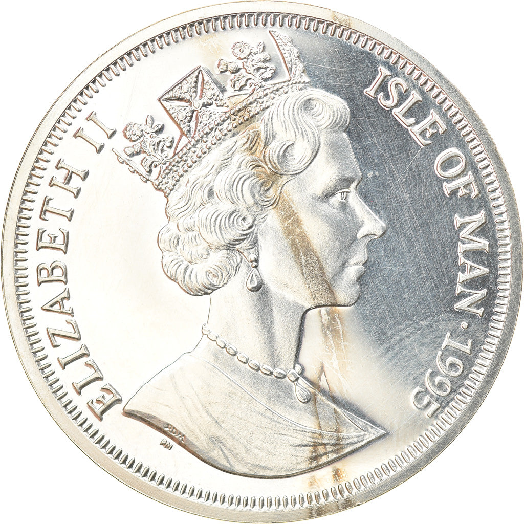 Coin, Isle of Man, Elizabeth II, Crown, 1995, Pobjoy Mint, MS(60-62), Silver