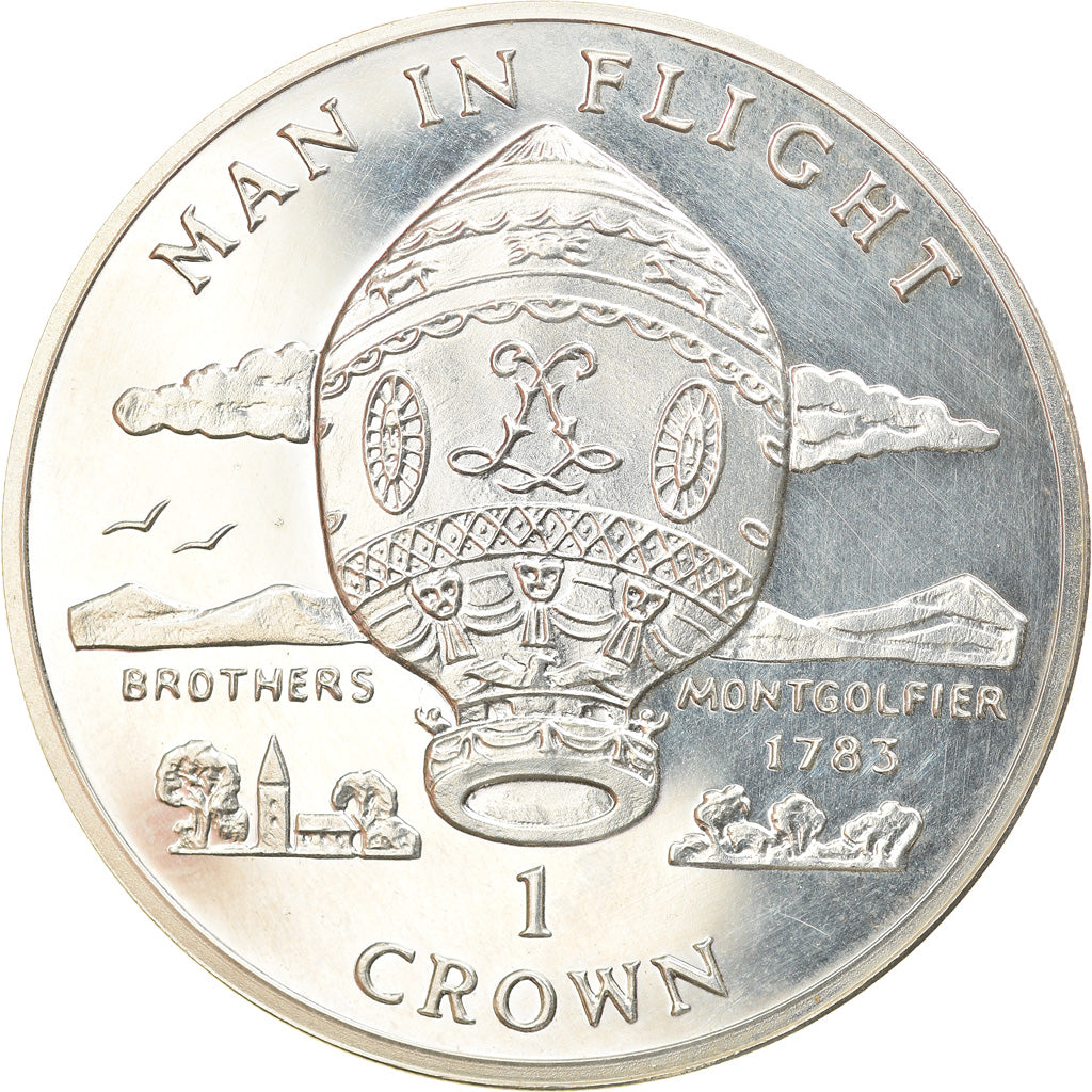 Coin, Isle of Man, Elizabeth II, Crown, 1995, Pobjoy Mint, MS(60-62), Silver