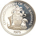 Coin, Bahamas, Elizabeth II, 2 Dollars, 1975, Franklin Mint, U.S.A., Proof