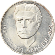 Coin, Bulgaria, 5 Leva, 1973, Proof, MS(60-62), Silver, KM:82
