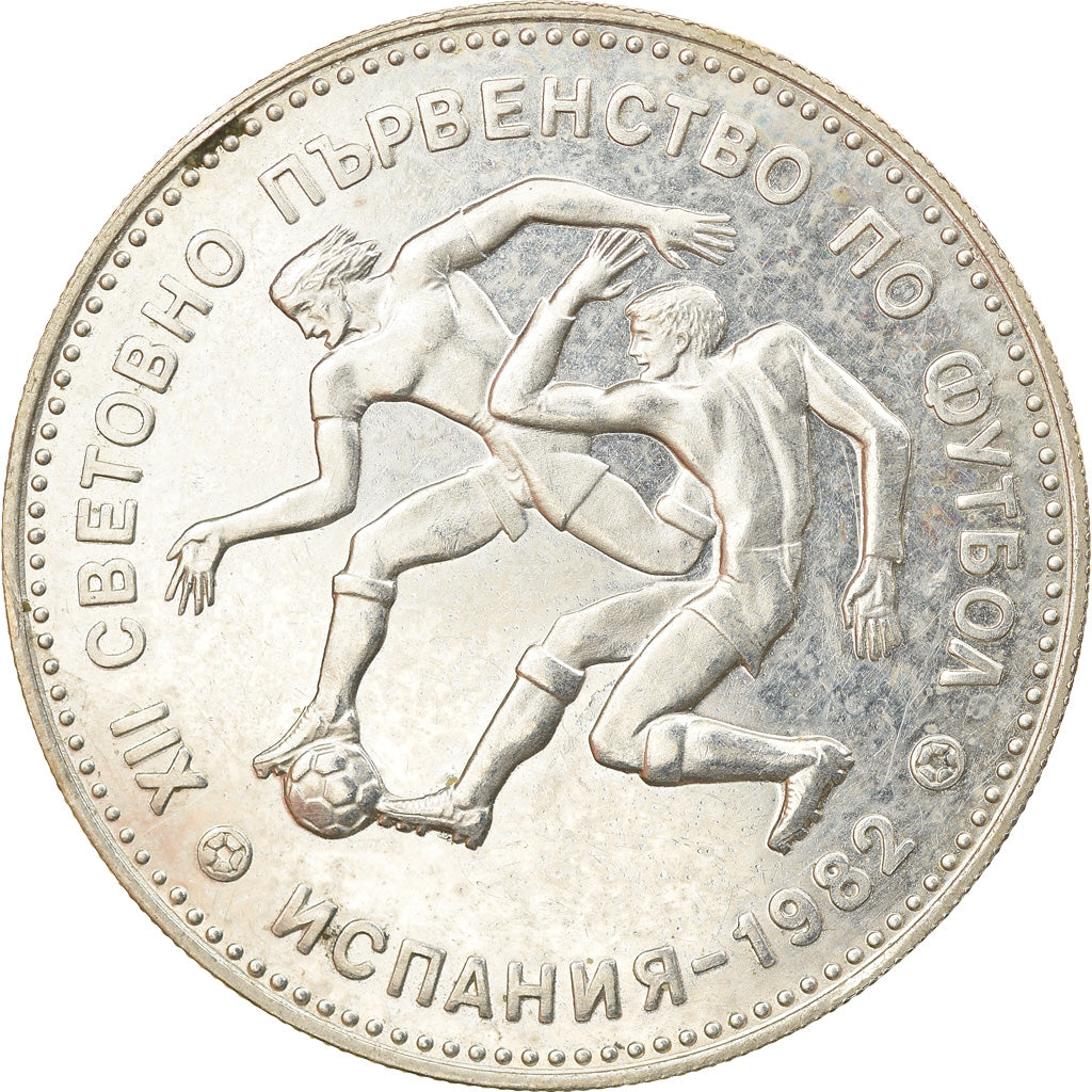 Moneta, Bulgaria, 10 Leva, 1982, Proof, SPL, Argento, KM:144