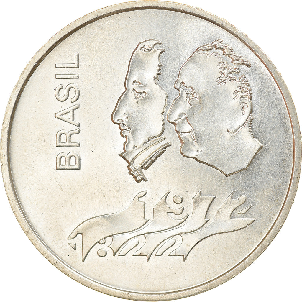 Coin, Brazil, 20 Cruzeiros, 1972, MS(63), Silver, KM:583