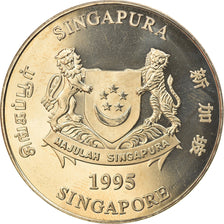 Coin, Singapore, Année du Cochon, 10 Dollars, 1995, Proof, MS(65-70)