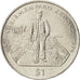 LIBERIA, Dollar, 1996, KM #254, AU(55-58), Copper-Nickel, 28.34