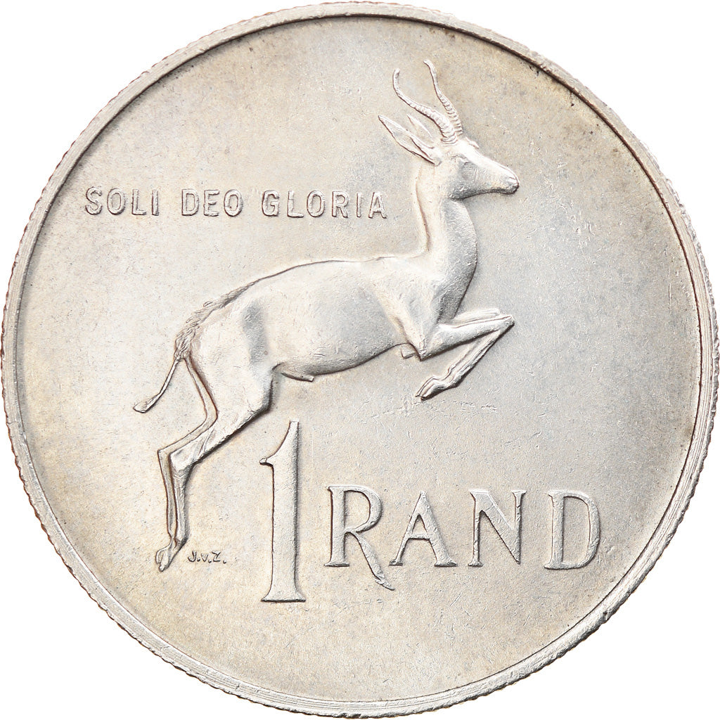 Coin, South Africa, Rand, 1967, MS(63), Silver, KM:72.1