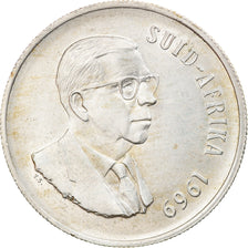 Münze, Südafrika, Rand, 1969, UNZ, Silber, KM:80.2