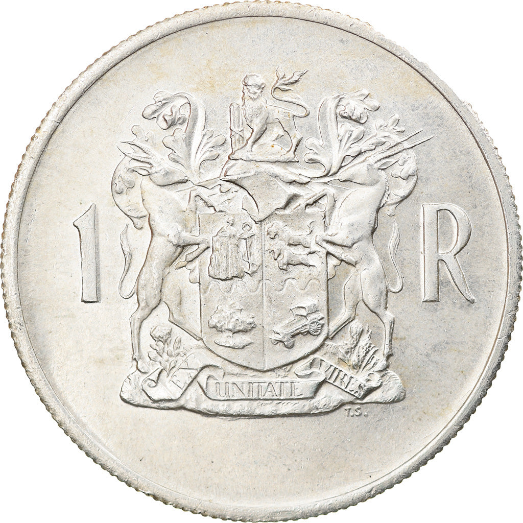 Coin, South Africa, Rand, 1969, MS(63), Silver, KM:80.2