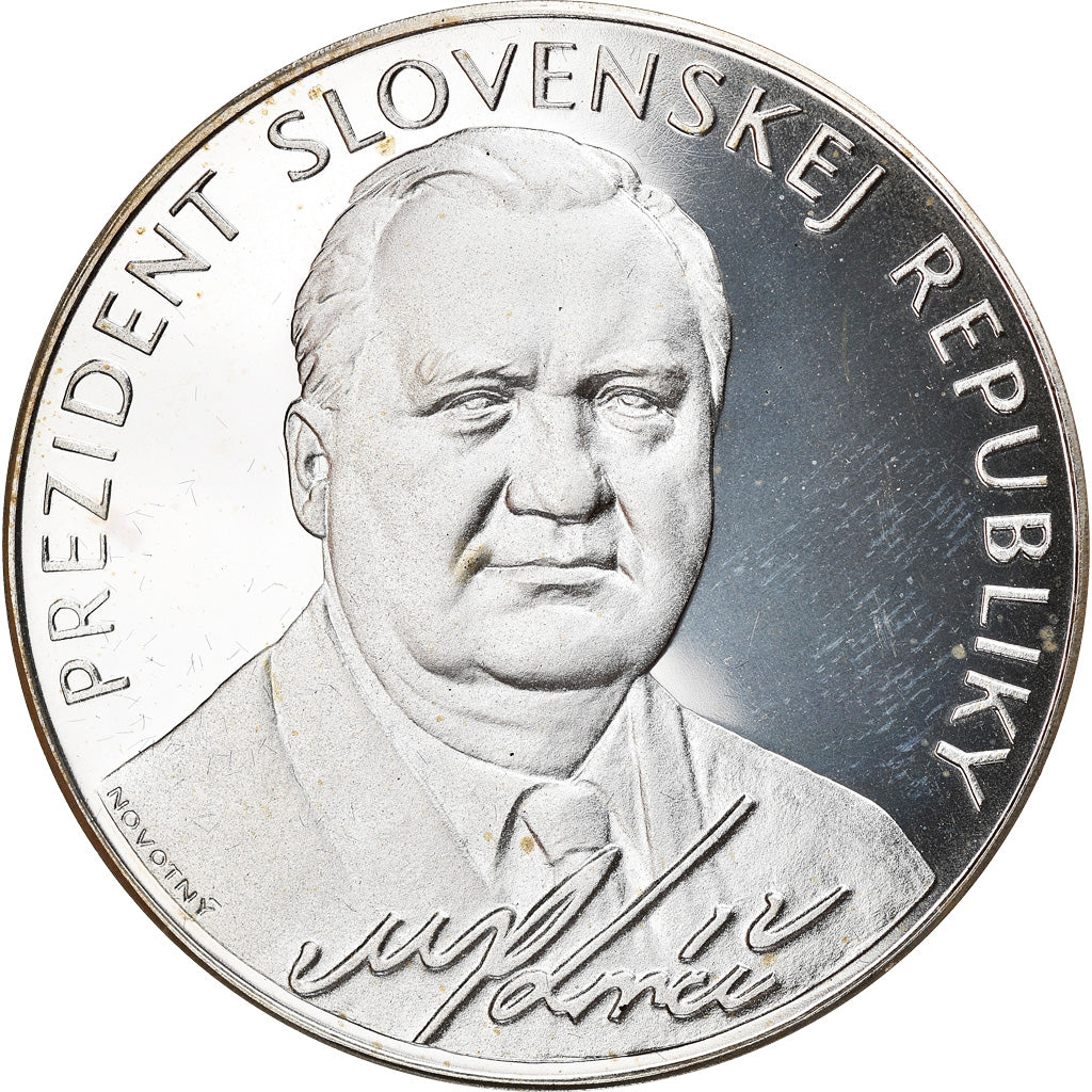 Slovakia, Medal, Michal Kováč, President, Politics, 1993, MS(64), Silver