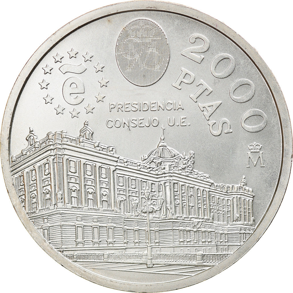 Coin, Spain, Juan Carlos I, 2000 Pesetas, 1995, Madrid, MS(65-70), Silver