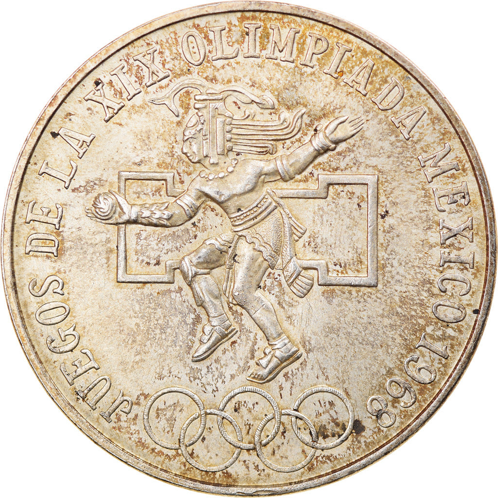 Coin, Mexico, 25 Pesos, 1968, Mexico City, EF(40-45), Silver, KM:479.1