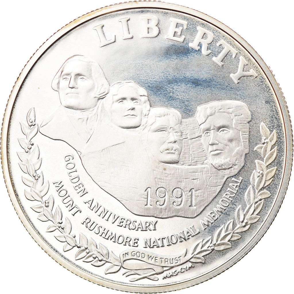 Coin, United States, Dollar, 1991, U.S. Mint, San Francisco, MS(60-62), Silver