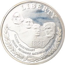 Coin, United States, Dollar, 1991, U.S. Mint, San Francisco, MS(60-62), Silver