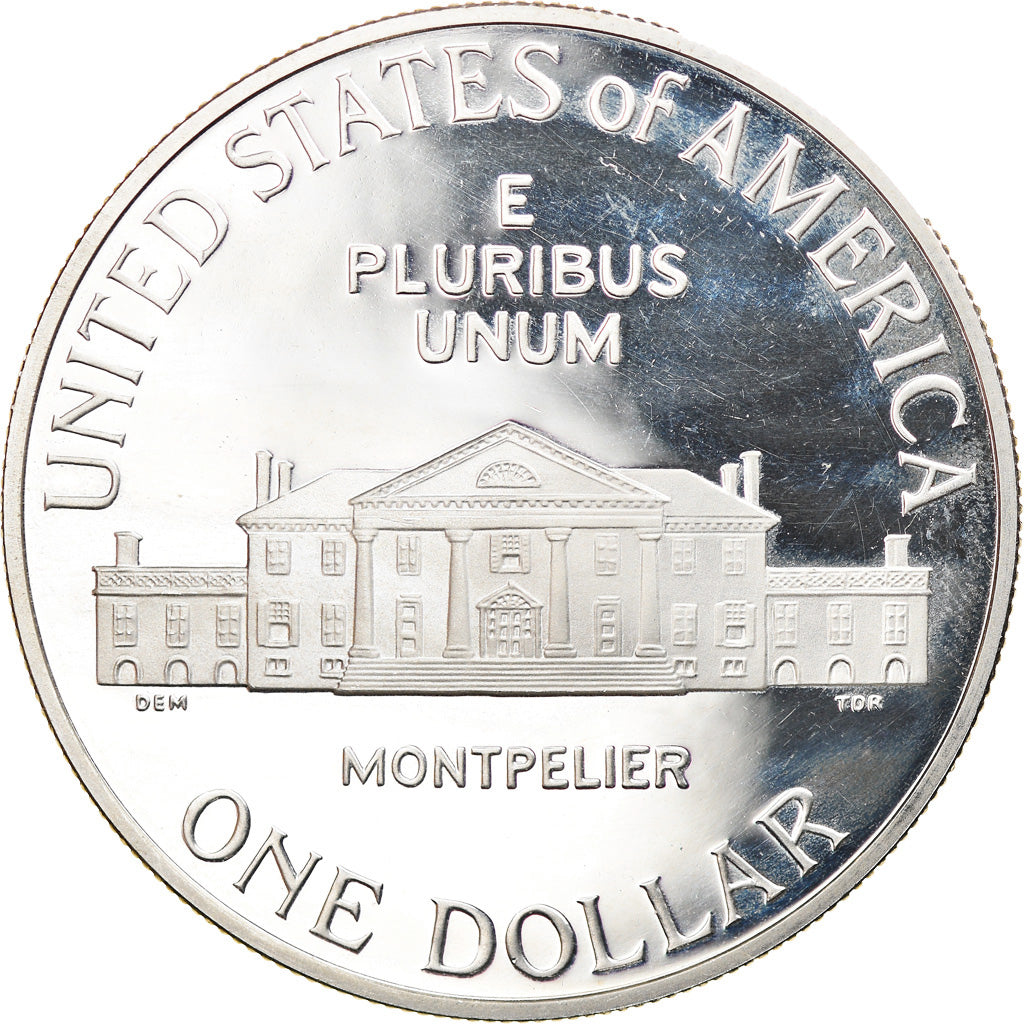 Coin, United States, James Madison et la déclarations des droits, Dollar, 1993